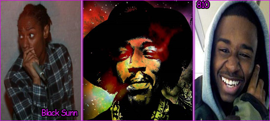 (Image: Black Sunn, 810 and Jimi Hendrix)