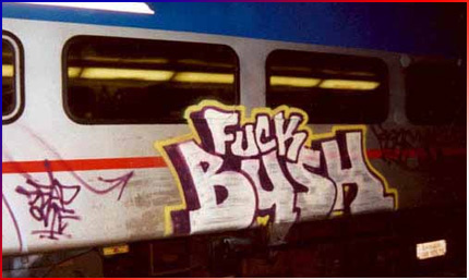 (Image - Fuck Bush Graffiti)