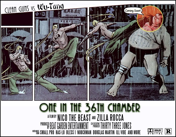 (Image: 33Jones.com Presents: Clean Guns Vs. Wu-Tang - One in the 36th Chamber)
