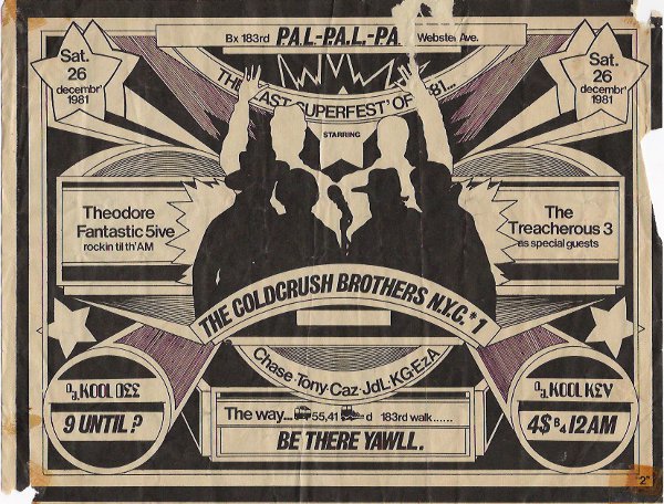 (Image: Old School Hip Hop flyer)